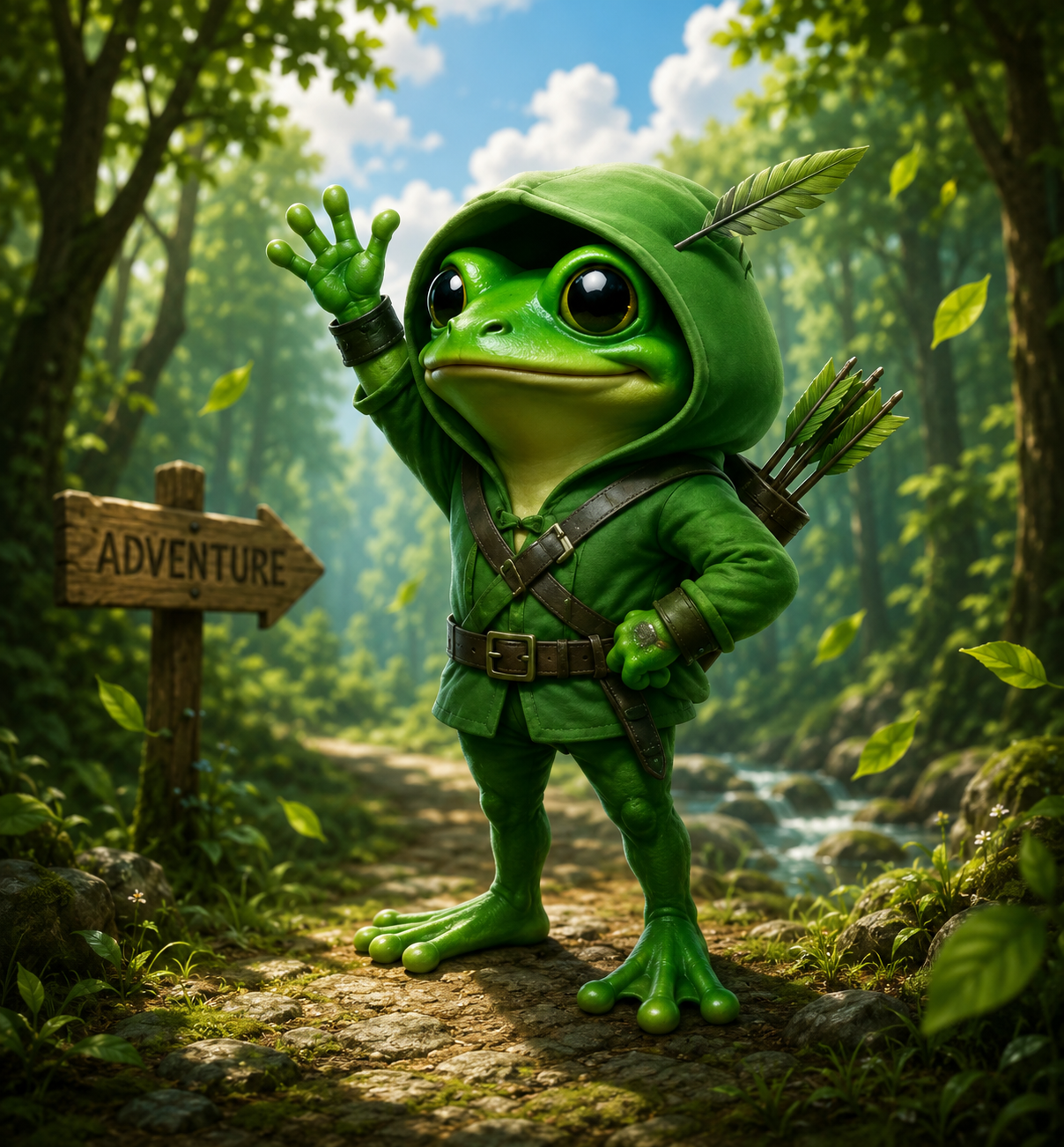Vlad the Frog to the moon